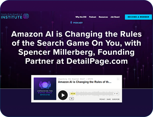DigitalShelf Institute presentation slide