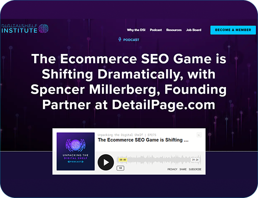 DigitalShelf Institute presentation slide